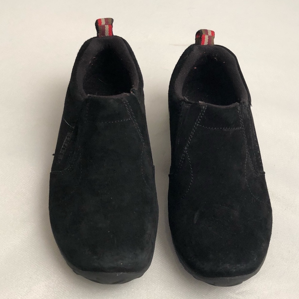 Merrell Boys black slip-on jungle moc 2W